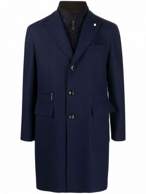 Kabát Luigi Bianchi Mantova - Modrá