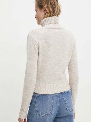 Gyapjú pulóver Answear Lab bézs