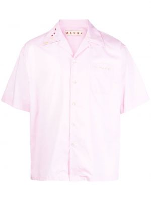 Camicia ricamata Marni rosa