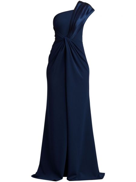 Drapiruotas vakarinė suknelė Tadashi Shoji mėlyna