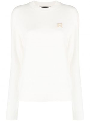 Кашмирен пуловер Rochas бяло