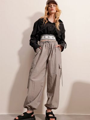 Pantaloni de jogging Trend Alaçatı Stili maro