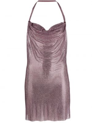 Rochie mini de cristal Giuseppe Di Morabito violet