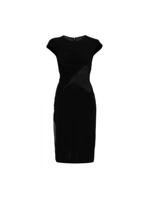 Sukienka midi z krepy Givenchy czarna