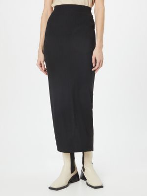 Midi sijonas slim fit Calvin Klein juoda