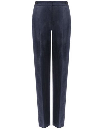 Шерстяные брюки Victoria, Victoria Beckham, синие