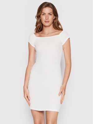 Slim fit šaty Glamorous bílé