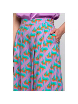 Pantalones plisados Kocca violeta