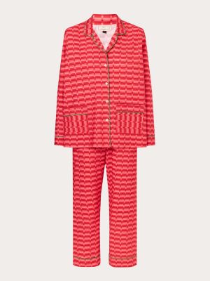 Pijama de algodón Katira rojo