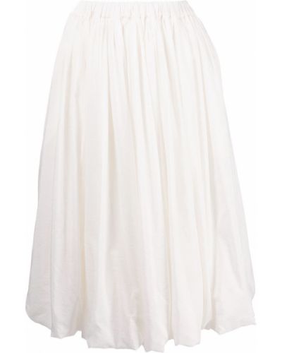 Falda de cintura alta Sara Lanzi blanco