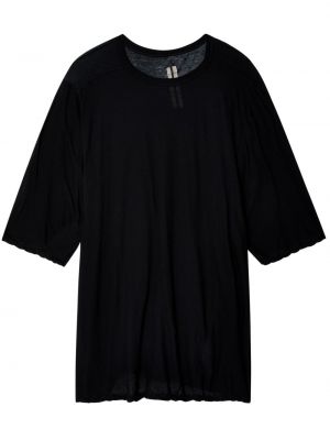 Kokvilnas t-krekls Rick Owens melns