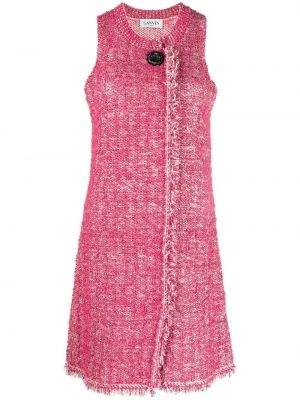 Φόρεμα με κρόσσια Lanvin ροζ