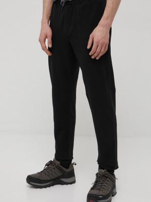 CMP spodnie męskie kolor czarny gładkie