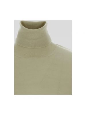 Jersey cuello alto de lana con cuello alto clásico Jil Sander beige