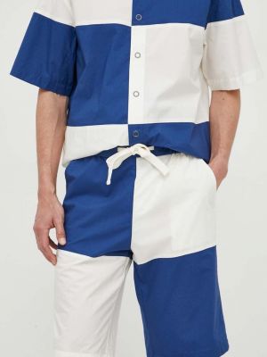 Pamučne kratke hlače United Colors Of Benetton plava
