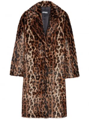 Палто с леопардов принт Apparis