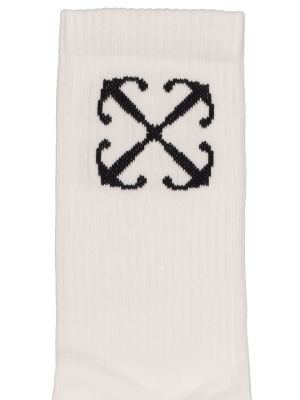 Памучни чорапи Off-white бяло