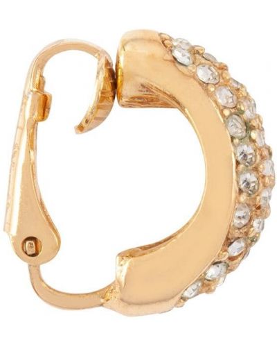 Pendientes de cristal Christian Dior dorado