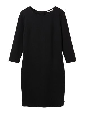 Megztas džinsinė suknelė Tom Tailor Denim juoda