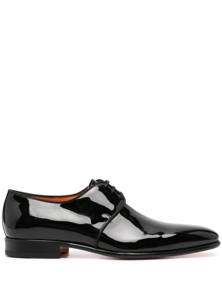 Pantofi derby din piele Santoni negru