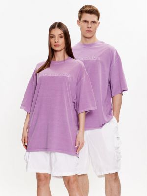 Relaxed fit marškinėliai Iets Frans… violetinė