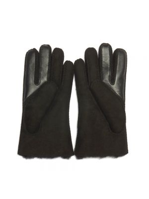 Rękawiczki z futerkiem Ugg czarne