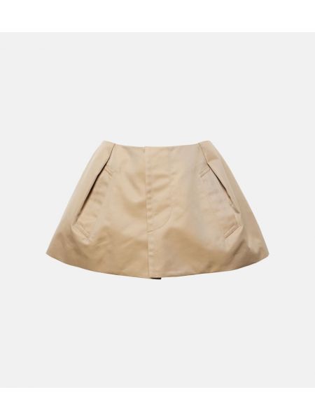 Shorts en coton Sacai beige