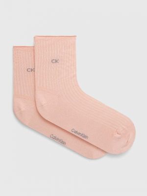 Różowe skarpety Calvin Klein