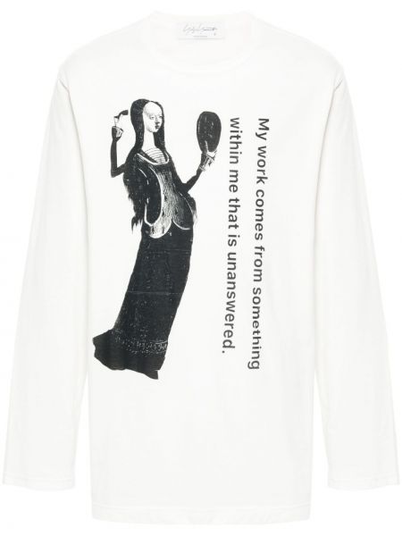 Βαμβακερή μπλούζα με σχέδιο Yohji Yamamoto