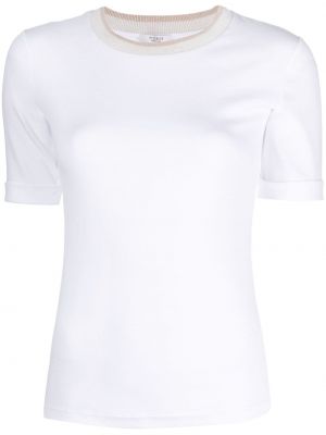 T-shirt col rond Peserico blanc