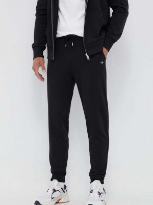 Чорні меланжеві спортивні штани Gant
