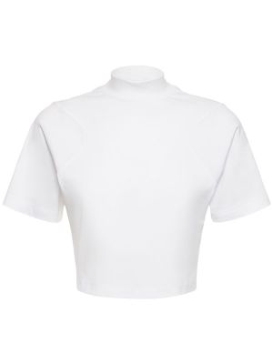 Jersey pamut hímzett póló Ferrari - fehér