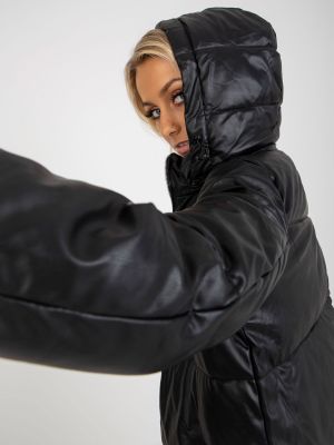 Usnjena jakna Fashionhunters črna