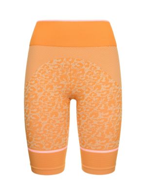 Pantalones cortos de ciclismo Adidas By Stella Mccartney naranja