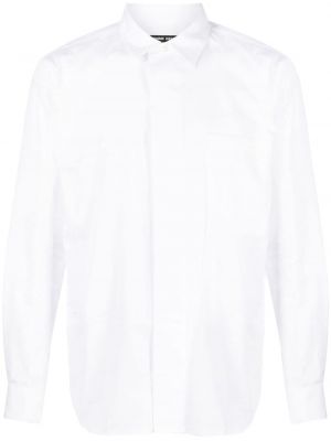 Koszula bawełniana z kieszeniami Comme Des Garcons Homme Deux biała