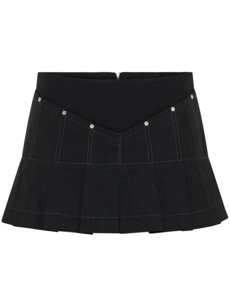 Plisirana mini suknja Dion Lee crna
