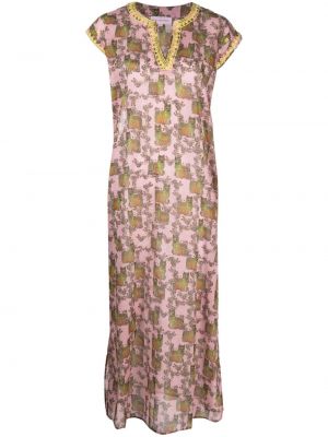 Памучна рокля с принт Muzungu Sisters розово