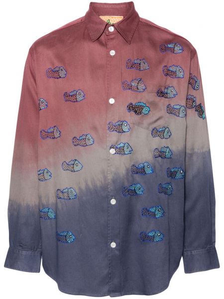 Риза с tie-dye ефект Glass Cypress