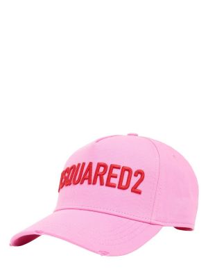 Tikitud nokamüts Dsquared2 roosa
