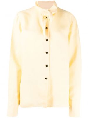 Сатенена блуза Jil Sander жълто