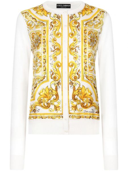 Seiden lange strickjacke Dolce & Gabbana