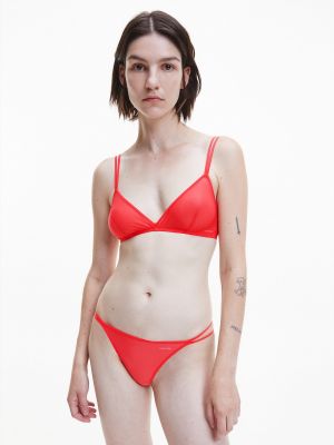 Tango nohavičky Calvin Klein Underwear červená