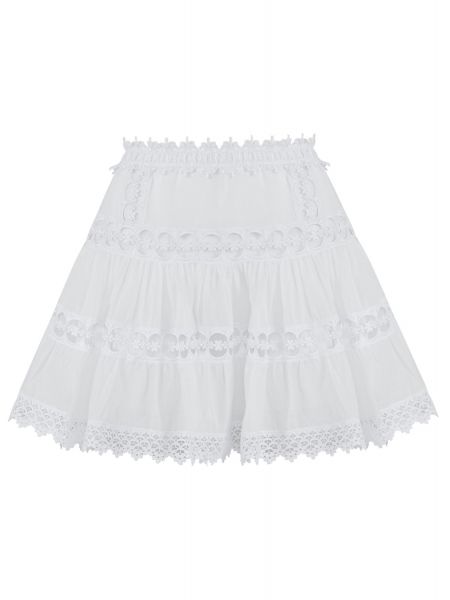 Хлопковая юбка Charo Ruiz белая