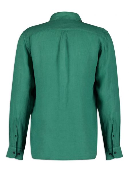 Lniana koszula 120% Lino zielona