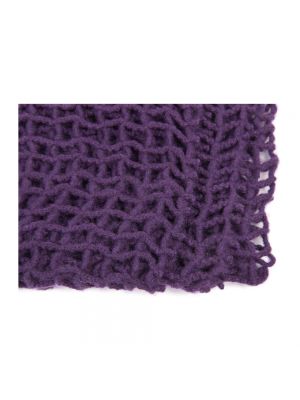 Bufanda de cachemir con estampado de cachemira Bottega Veneta violeta