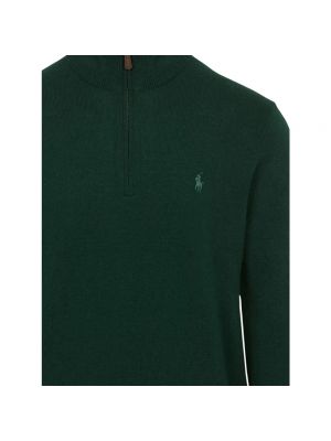 Jersey cuello alto de lana de tela jersey Ralph Lauren verde