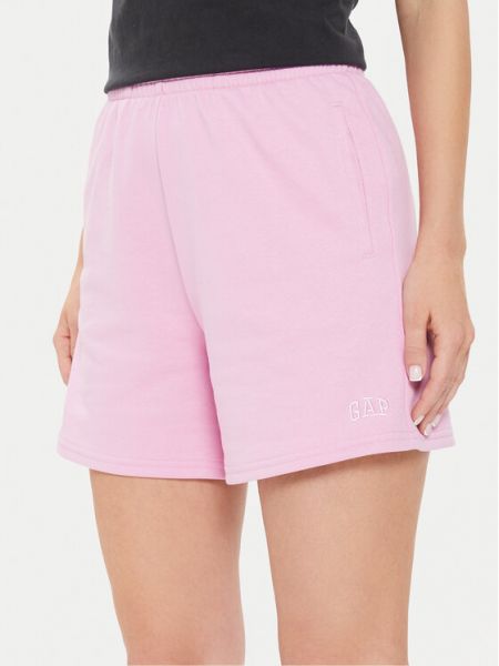 Pantaloni scurți sport Gap roz