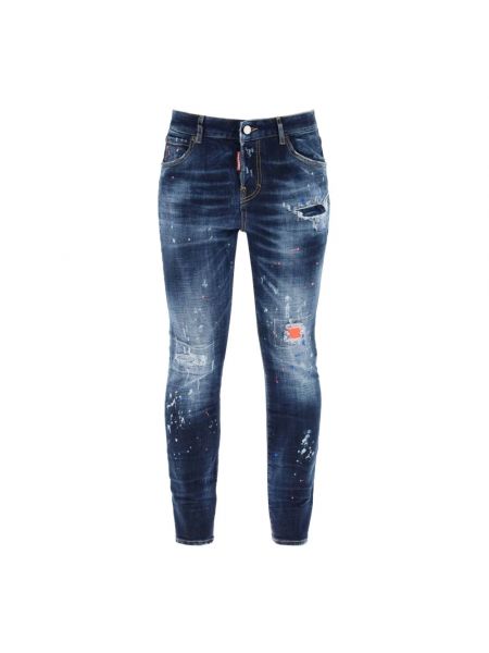 Niebieskie jeansy skinny Dsquared2