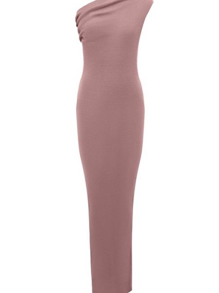 Шерстяное платье Rick Owens розовое