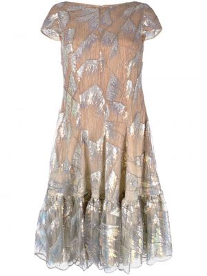Κοκτέιλ φόρεμα με παγιέτες Talbot Runhof χρυσό